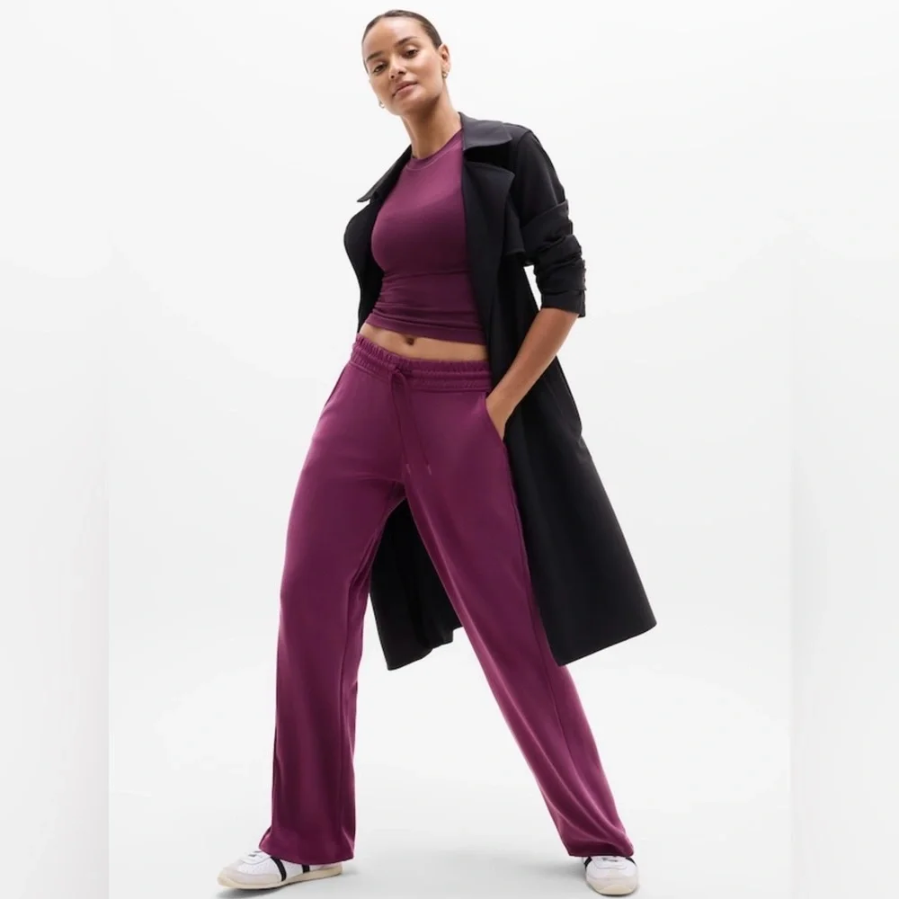 NWT Athleta Seasoft Straight Plum Pant Sz XS - Picture 4 of 8